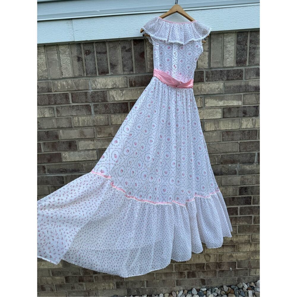 Vintage 70’s Jodi T of California Cottage Core Prairie Dress - Picture 11 of 15